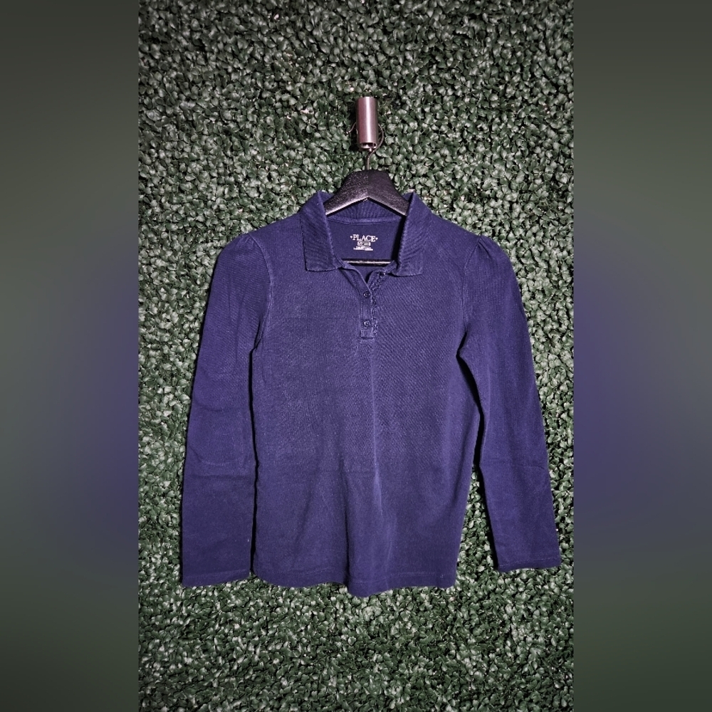 Navy Blue Girls School Shirt